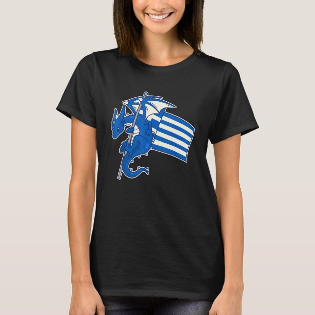 T-shirt Drapeau grec épopé fier de la Grèce (Devant)