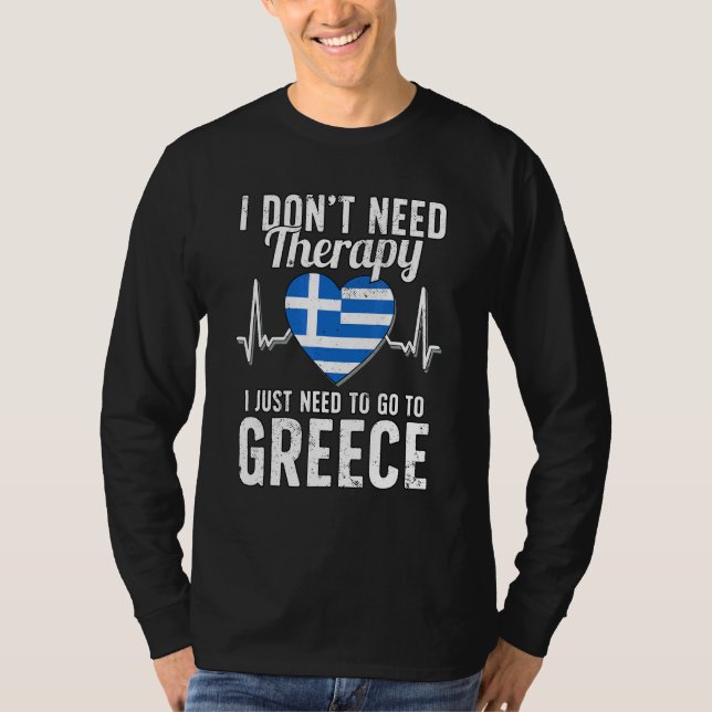 T-shirt Drapeau grec I Grèce Drapeau I Vacances Grèce (Devant)