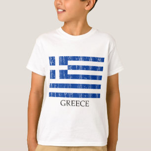 T-shirt Drapeau grec vintage