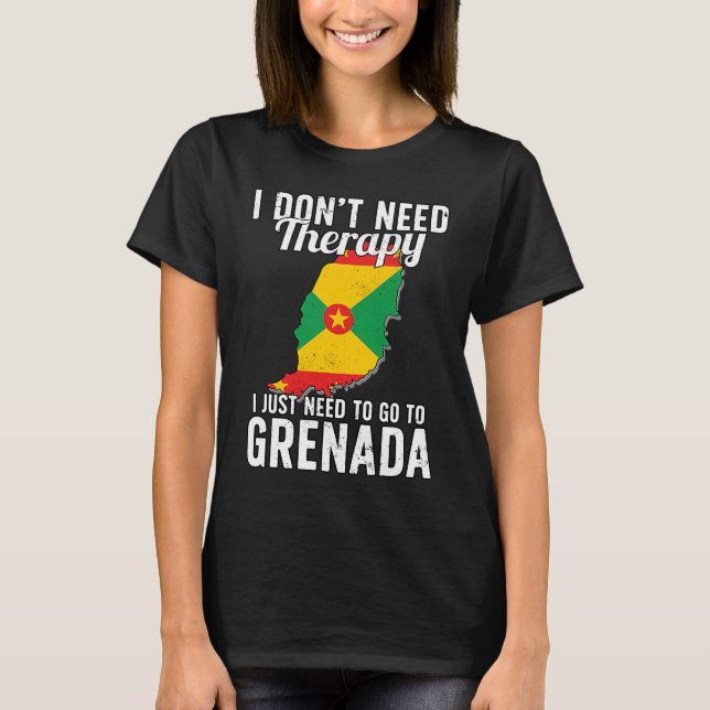 T-shirt Drapeau Grenade I Drapeau Grenade I Vacances Grena (Devant)