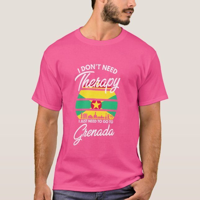T-shirt Drapeau Grenade I Vacances Grenade (Devant)
