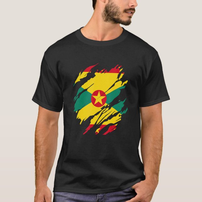T-shirt Drapeau grenadien Grenade 1 (Devant)