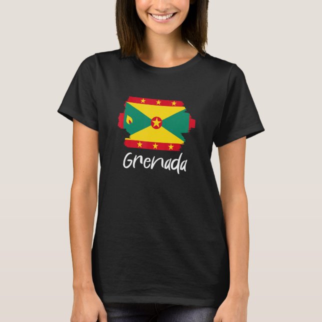 T-shirt Drapeau grenadien Grenade 2 (Devant)