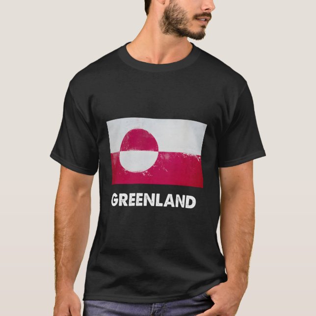 T-shirt Drapeau groenlandais (Devant)