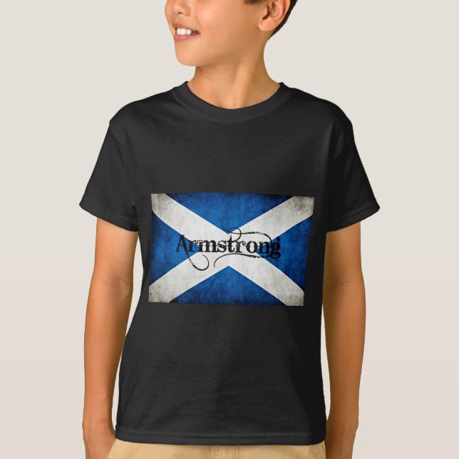 T-shirt drapeau grunge armstrong (Devant)