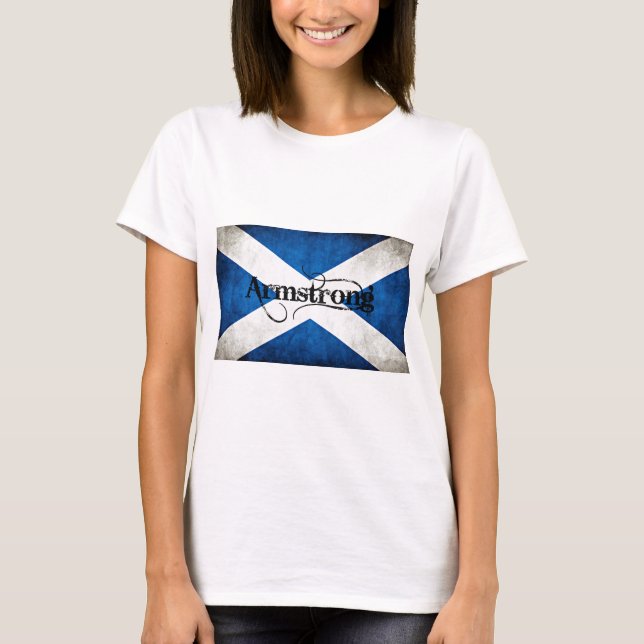 T-shirt drapeau grunge armstrong (Devant)