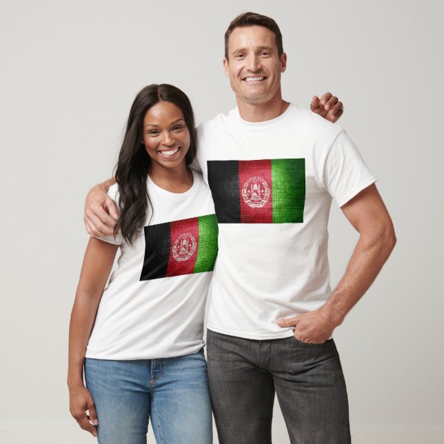 T-shirt Drapeau grunge d'Afghanistan (Unisexe)