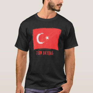 T-shirt Drapeau Grunge De La République De Turquie Lan Tur
