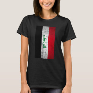 T-shirt Drapeau Grunge Irak Rétro Moyen-Orient Arabe Kurde