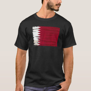 T-shirt Drapeau Grunge Qatar