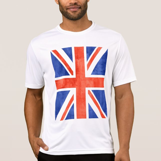T-shirt Drapeau Grunge Royaume-Uni #2 (Devant)