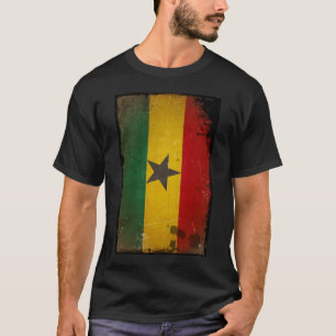 T-shirt Drapeau grunge vintage du Ghana