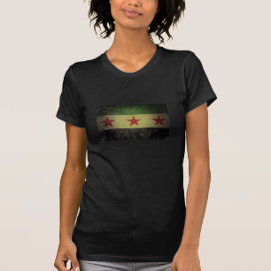 T-shirt Drapeau Grungy Syrie