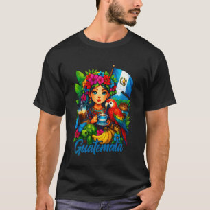 T-shirt Drapeau guatémaltèque Femmes guatémaltèques Hispan