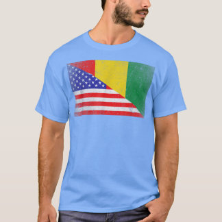 T-shirt Drapeau Guinée cool Drapeau américain Patriotique
