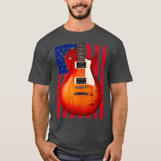 T-shirt Drapeau Guitare USA