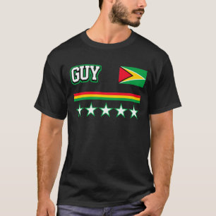 T-shirt Drapeau Guyana