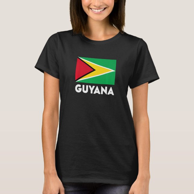 T-shirt Drapeau Guyana (Devant)