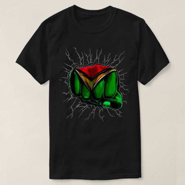 T-shirt Drapeau Guyanais Drapeau guyanais Drapeau (Design devant)