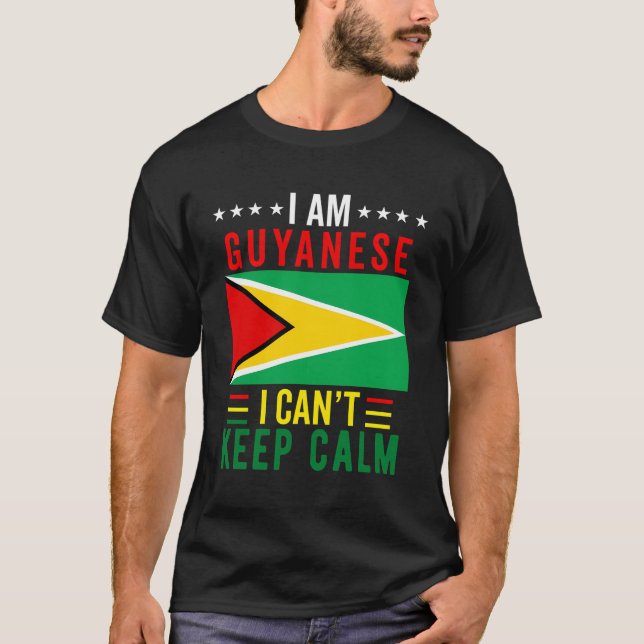 T-shirt Drapeau Guyanais Pour Hommes Femmes Guyana Pride P (Devant)