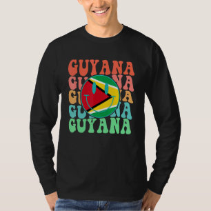 T-shirt Drapeau Guyane rétro Hommes Femmes Enfants