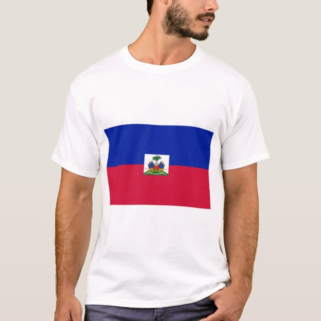 T-shirt Drapeau Haïti (Devant)