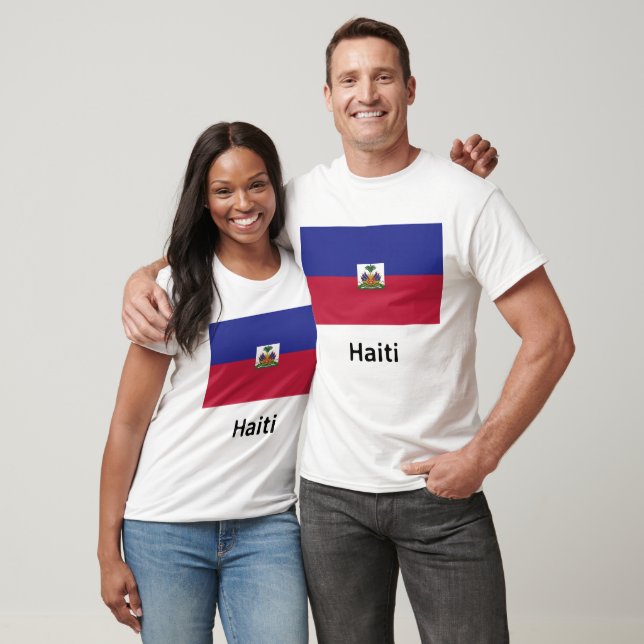 T-shirt Drapeau Haïti (Unisexe)