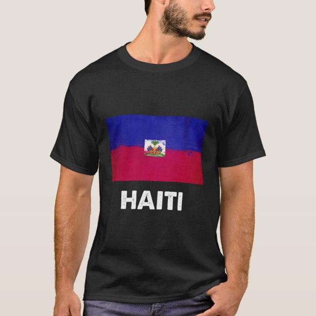 T-shirt Drapeau Haïti (Devant)