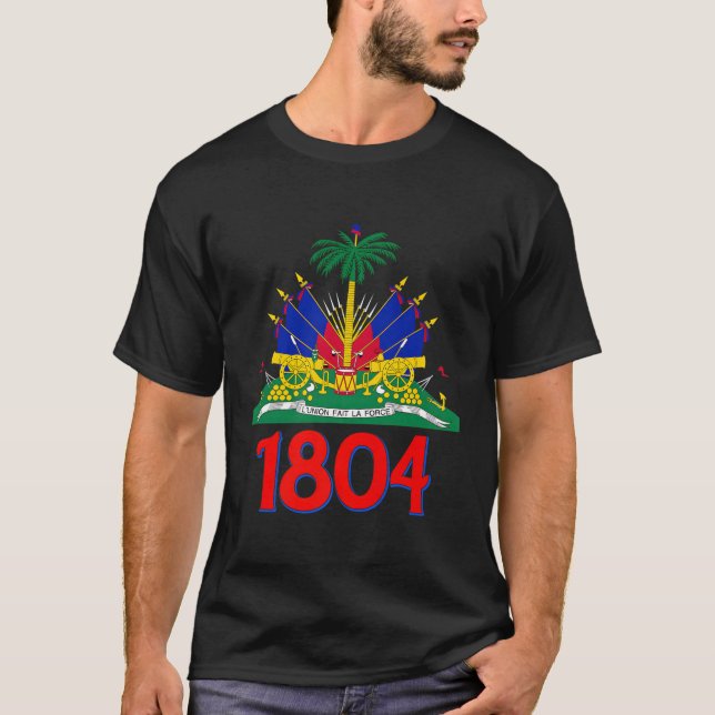 T-shirt Drapeau haïtien 1804 (Devant)
