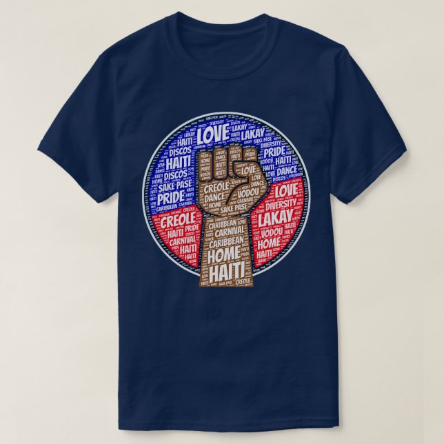 T-shirt Drapeau haïtien Fierté Haïti (Design devant)