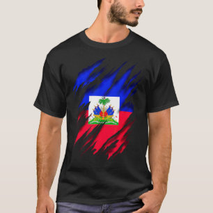 T-shirt Drapeau haïtien Haïti