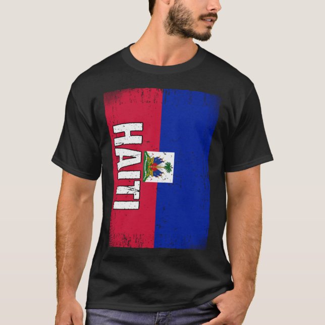 T-shirt Drapeau haïtien Haïti 2 (Devant)