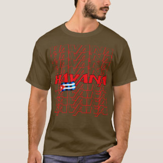 T-shirt Drapeau Havana Cuba