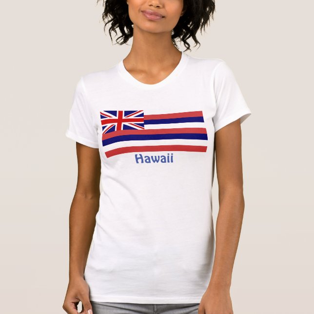 T-shirt Drapeau Hawaï féminin (Devant)