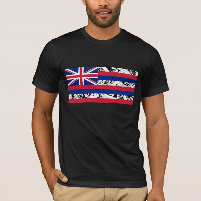 T-shirt Drapeau hawaïen d'état - style polynésien (Devant)
