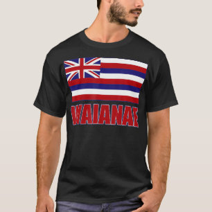 T-shirt Drapeau Hawaii WAIANAE, Hawaii 96792