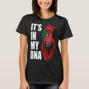 T-shirt Drapeau Héritage De L'ADN Mélangé Jordanien Et Alb