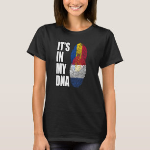 T-shirt Drapeau Héritage De L'ADN Mélangé Néerlandais Et M
