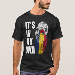 T-shirt Drapeau Héritage De L'ADN Mélangé Tchadien Et Sud-