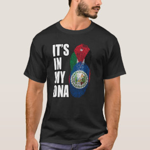 T-shirt Drapeau Héritage De Mélange D'ADN Jordanien Et Bel