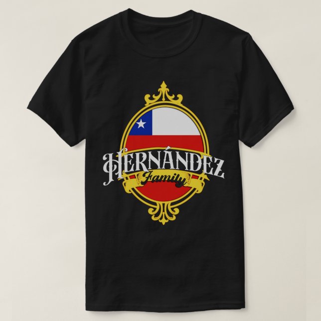 T-shirt Drapeau Hernandez Family Chili (Design devant)