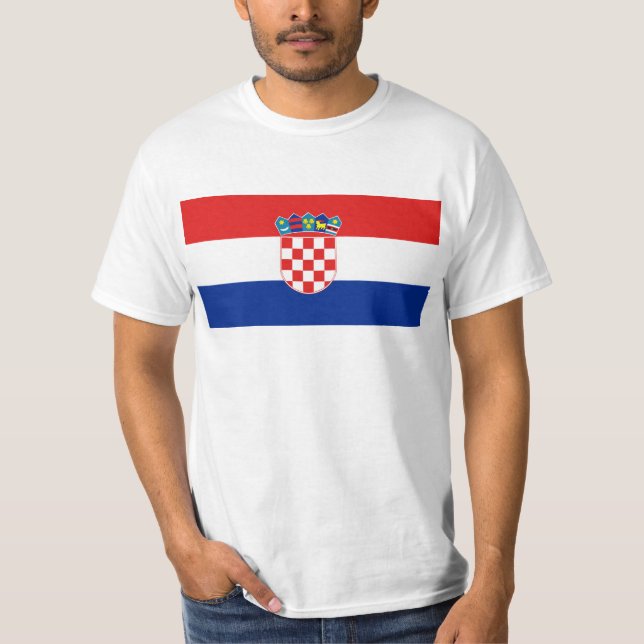 T-shirt Drapeau heure Hrvatska de la Croatie (Devant)