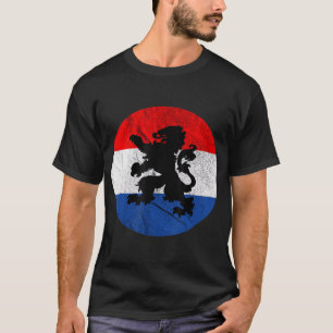 T-shirt Drapeau hollandais Pays-Bas Lion Oranje Crest Nede
