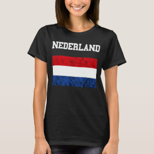 T-shirt Drapeau hollandais Pays-Bas Nederland Drapeau néer