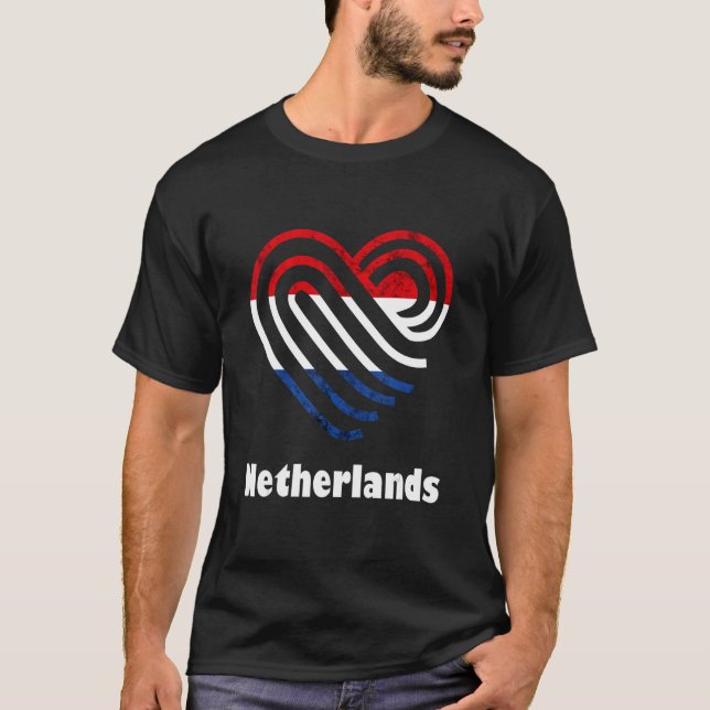 T-shirt Drapeau hollandais Pays-Bas Pride Nederland (Devant)