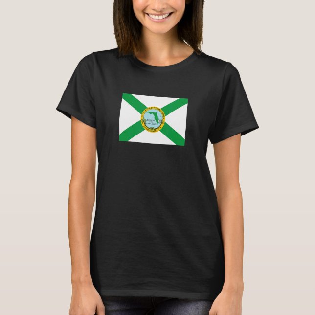 T-shirt Drapeau Hollywood Floride (Devant)