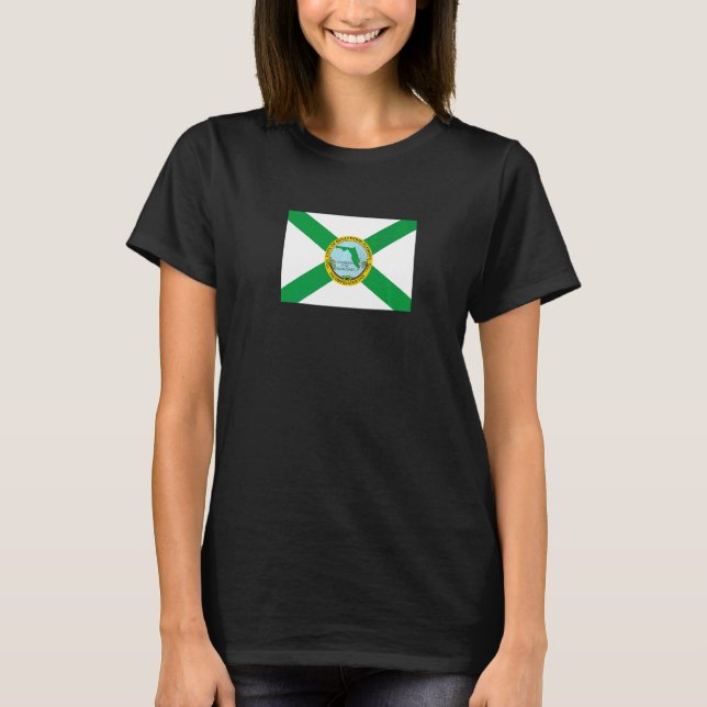 T-shirt Drapeau Hollywood Floride (Devant)