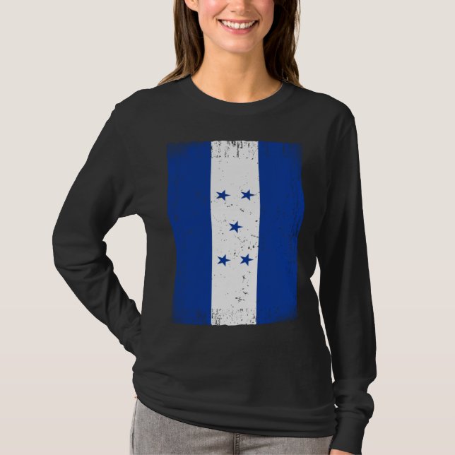 T-shirt Drapeau hondurien Honduras (Devant)