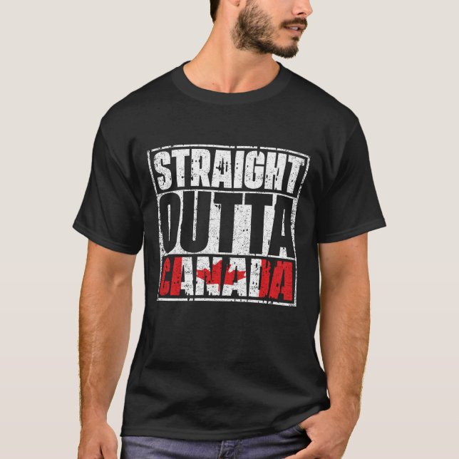 T-shirt Drapeau Hors Canada (Devant)