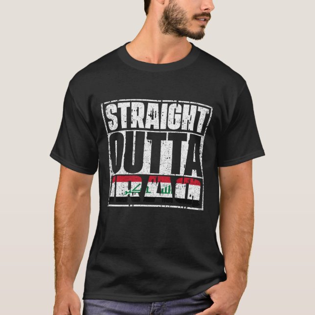 T-shirt Drapeau Hors De L'Irak (Devant)